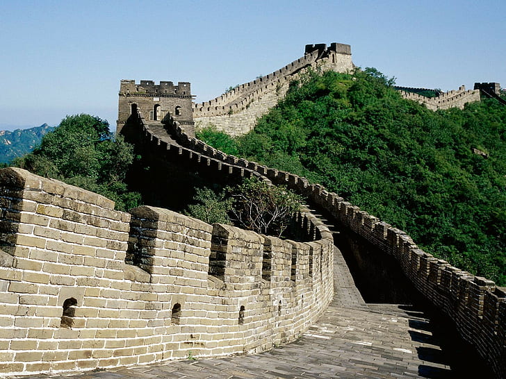 Great Wall of China, medieval, old building, stone wall