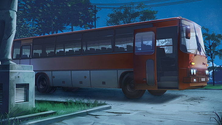 buses, ArseniXC, Ikarus 256, mode of transportation, land vehicle, HD wallpaper