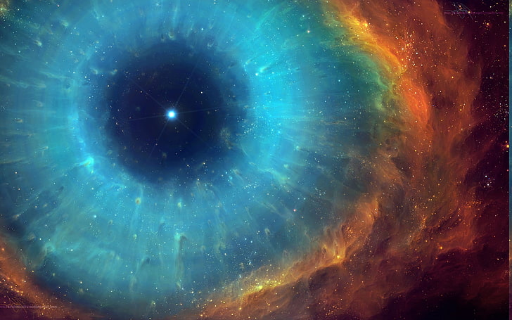 Helix Nebula, space, TylerCreatesWorlds, universe, star - space, HD wallpaper