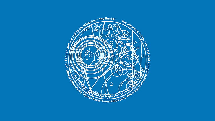 magic circle, Doctor Who, blue, no people, technology, blue background