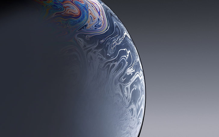 HD wallpaper: apple, iphone, xs, space, official, art, gray, bubble, planet  earth | Wallpaper Flare