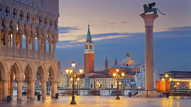 Piazza San Marco Venice 1080p 2k 4k 5k Hd Wallpapers Free Download Wallpaper Flare