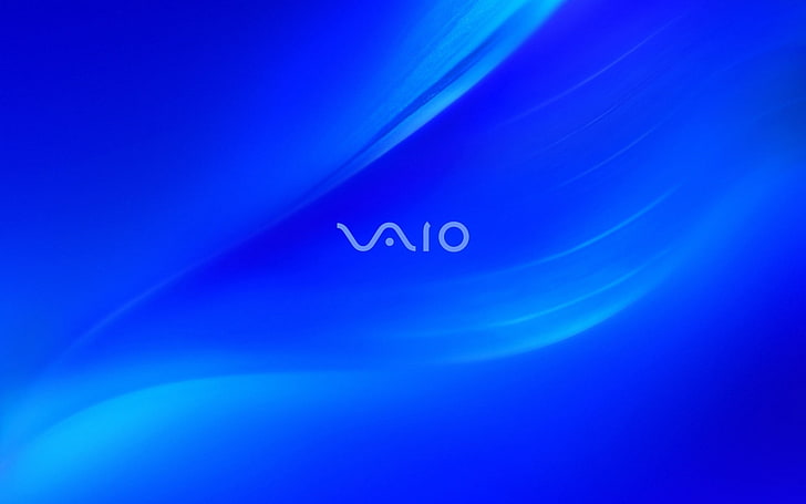 Sony VAIO wallpaper, logo, samsung, backgrounds, abstract, blue, HD wallpaper