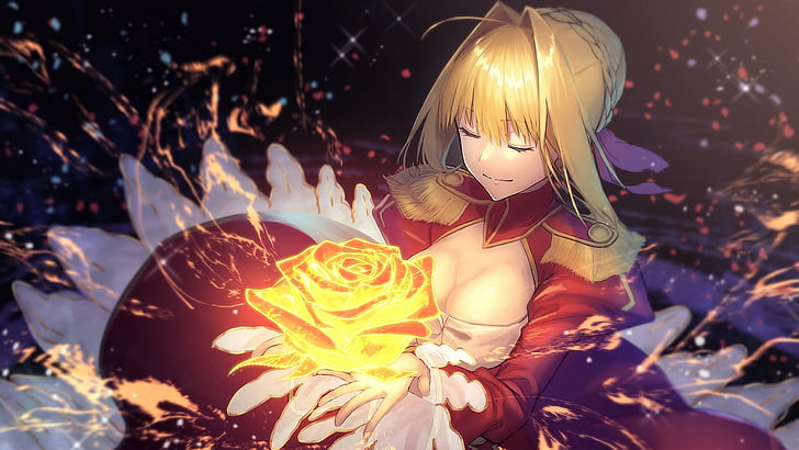 Anime, Fate/Extra Last Encore, Saber (Fate Series), HD wallpaper