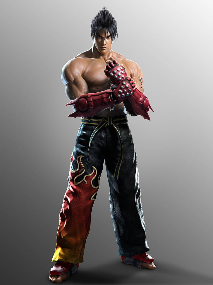 Jin Kazama from Tekken game series, video games, warrior, render
