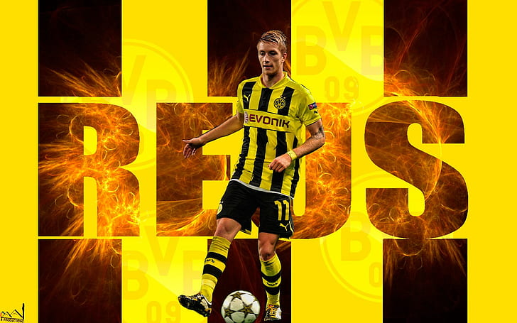 Borussia Dortmund, Bundesliga, BVB, Marco Reus, soccer, HD wallpaper
