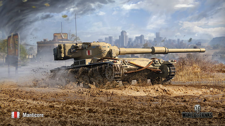 WoT, World of Tanks, Wargaming, Manticore HD wallpaper