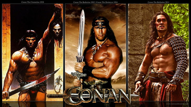 CONAN THE BARBARIAN Movie Poster RARE Arnold Schwarzenegger