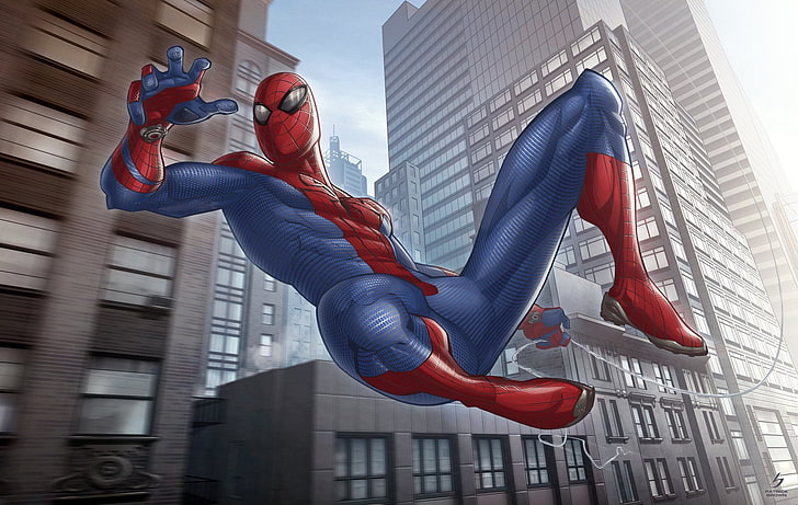 Marvel Spider-Man wallpaper, art, marvel comics, The Amazing, HD wallpaper