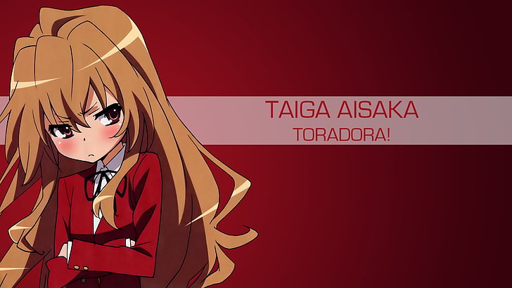 anime girls, Toradora!, Aisaka Taiga, text, western script, HD wallpaper