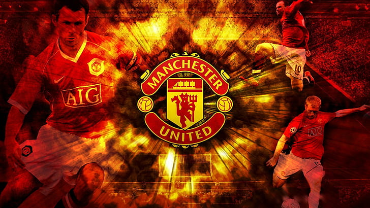 football, club, Sport, symbol, emblem, logo, Wayne Rooney, Manchester United, HD wallpaper