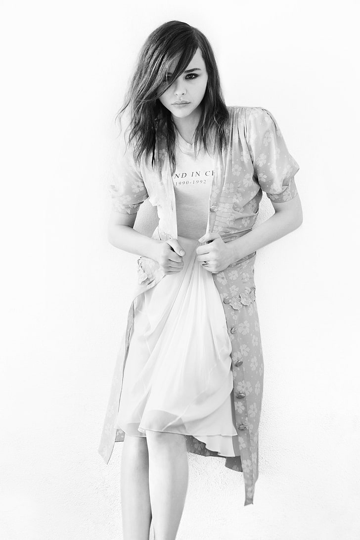 Chloë Grace Moretz, fashion, studio shot, women, one person