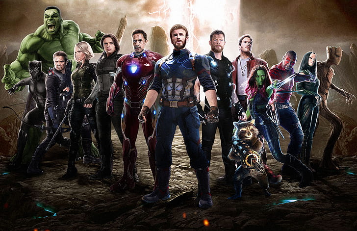 HD wallpaper: Ant-man, Captain America, Hulk, Black Panther, Thor, Iron Man  And Garden Of Galaxy Etc | Wallpaper Flare