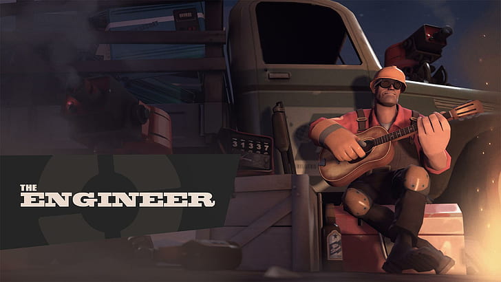 Team Fortress Engineer Guitar HD, video games