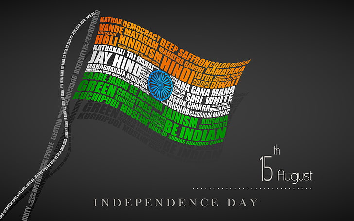 HD wallpaper: 70 Independence Day Typography Flag, Independence Day text  overlay | Wallpaper Flare