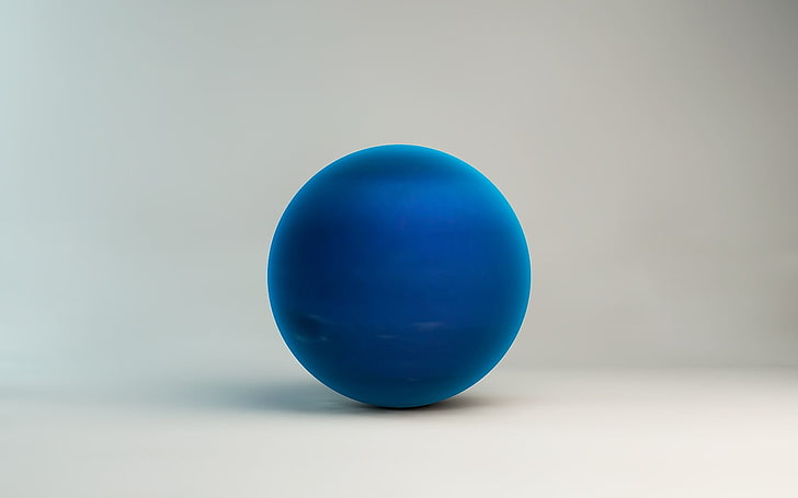 planet, Neptune, blue, single object, studio shot, no people, HD wallpaper