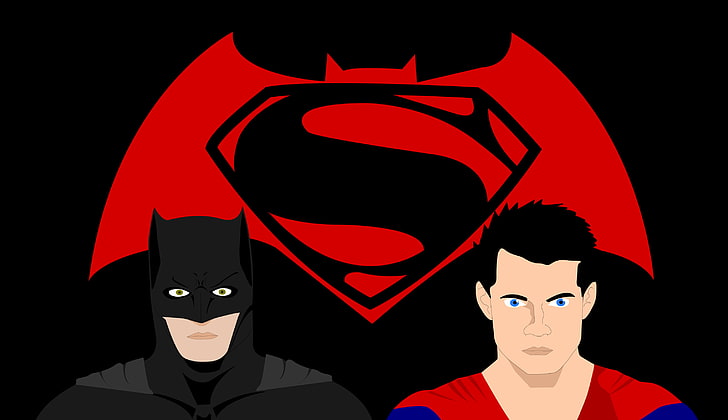 artwork, Batman, Batman V Superman: Dawn Of Justice, bats, black