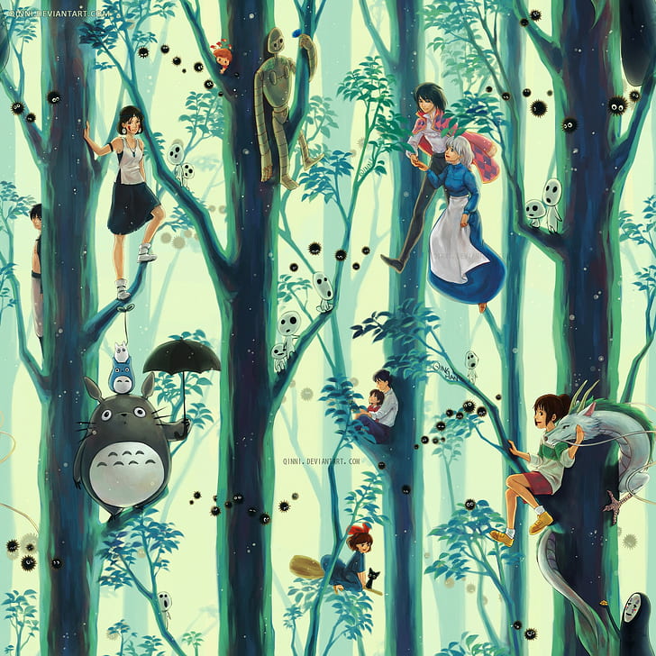 Download Celebrate the wonders of Studio Ghibli with this phone Wallpaper   Wallpaperscom