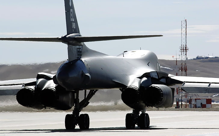 airplane, Rockwell B-1 Lancer, warplanes, air vehicle, transportation