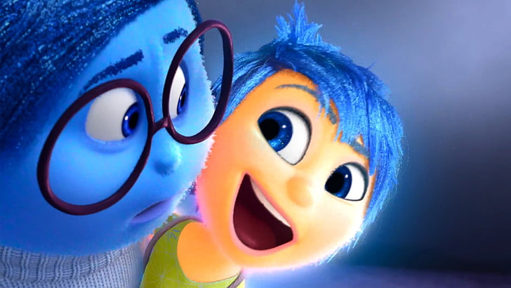 Movie, Inside Out, Joy (Inside Out), Sadness (Inside Out), HD wallpaper