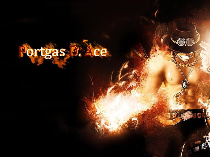 One Piece Portgas D. Ace digital wallpaper, burning, fire - natural phenomenon