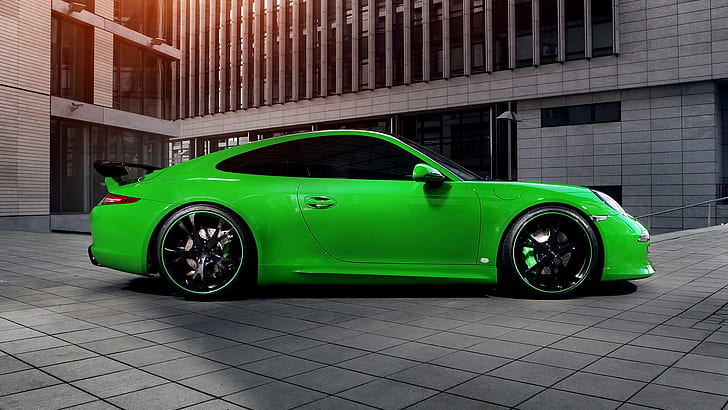 Hd Wallpaper Car Green Cars Porsche Porsche 911 Porsche 911 Carrera 4s Wallpaper Flare