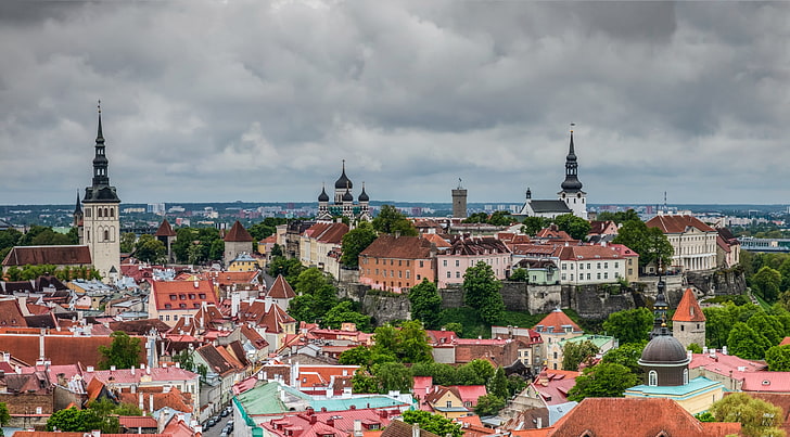 Old Town Tallinn, Europe, Others, Estonia, architecture, building exterior, HD wallpaper