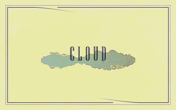 cloud text, abstract, vintage, modern, vector, minimalism, manga, HD wallpaper