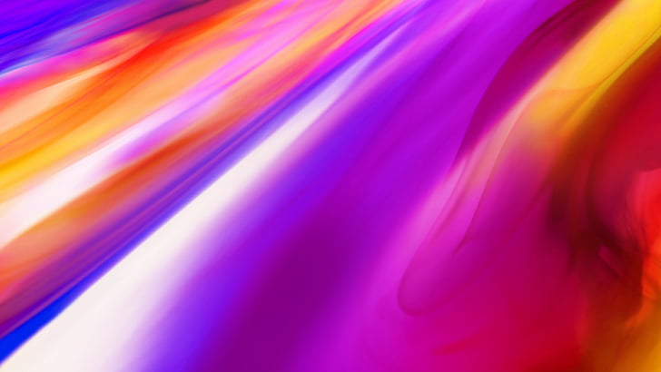 LG G7 ThinQ, abstract, colorful, Android 8.0, 4K
