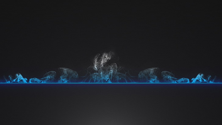 blue smoke, blue and white smoke digital illustration, digital art