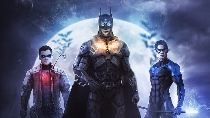 HD wallpaper: Batman, DC Comics, Nightwing, Red Hood | Wallpaper Flare