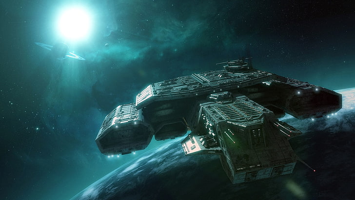 Daedalus-class, science fiction, Stargate, Apollo, space, spaceship, HD wallpaper
