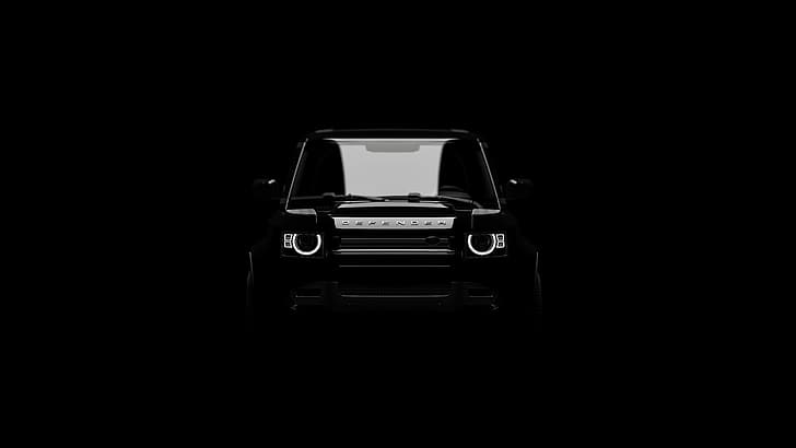 Land Rover, Land Rover Defender, car, vehicle, offroad, minimalism, HD wallpaper
