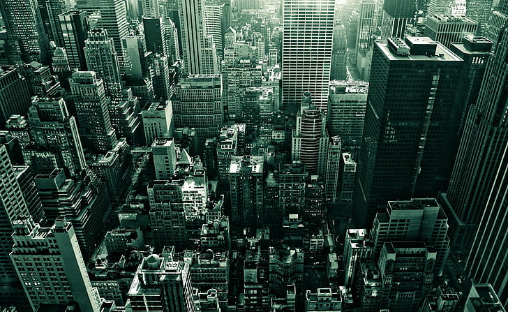 photography, urban, city, building, skyscraper, New York City, HD wallpaper