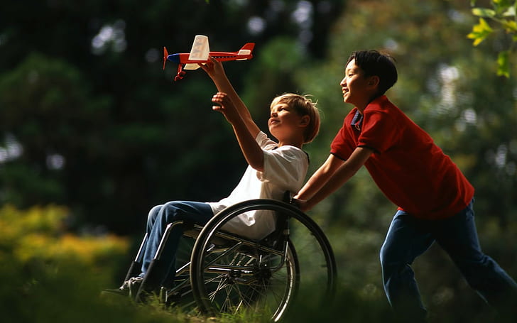 children, disabled, toys, outdoors