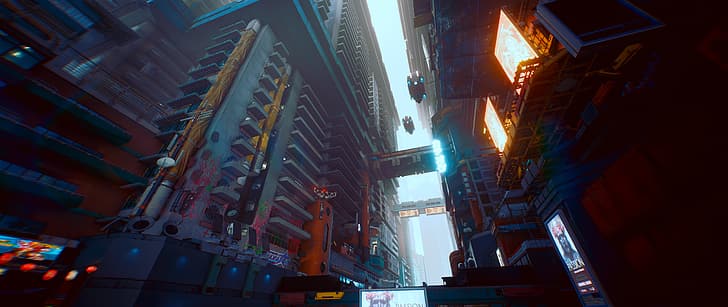 Cyberpunk 2077, ultra-wide, Ultra Settings, video game art