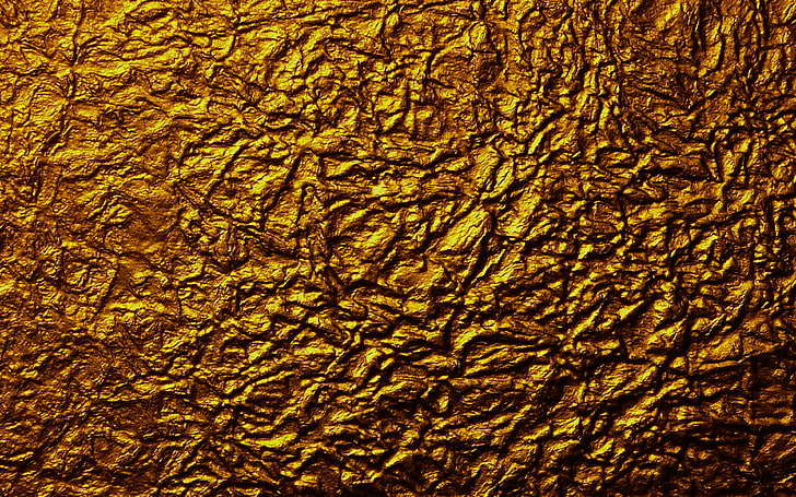 texture, gold, foil, pattern, full frame, backgrounds, no people, HD wallpaper