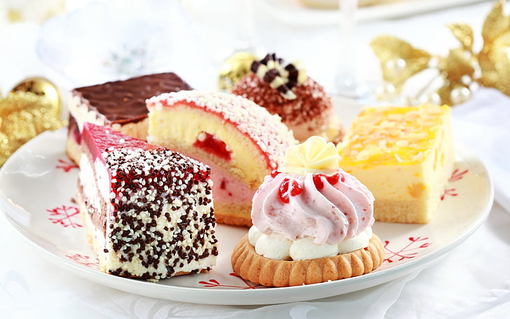 assorted sliced pastries, cakes, desserts, food, sweet Food, gourmet