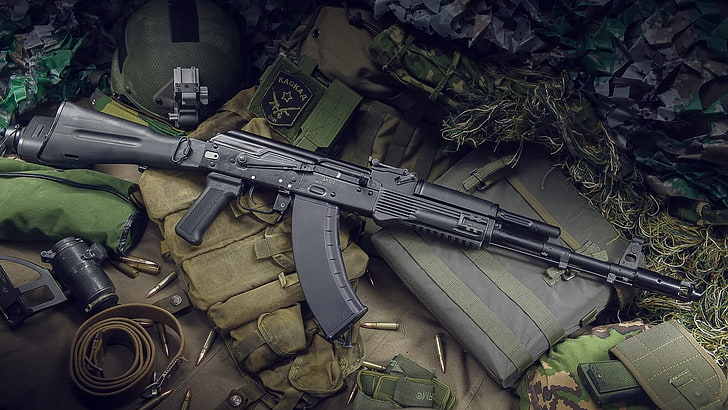 black rifle, weapons, machine, Kalashnikov, assault Rifle, AKM