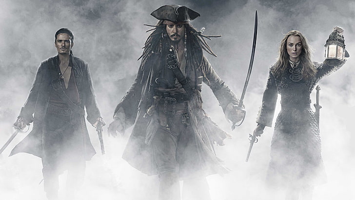 pirates digital wallpaper, movies, Pirates of the Caribbean: At World's End, HD wallpaper