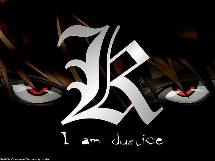 I Am Justice anime wallpaper, Death Note, no people, text, communication, HD wallpaper