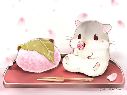 HD wallpaper: Anime, Original, Cute, Food, Hamster | Wallpaper Flare