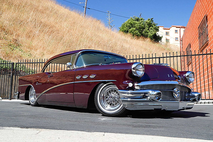 1956, auto, automobile, buick, car, custom, lowrider, special, HD wallpaper