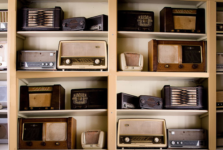 antique, audio, collection, electric store, electronics store, HD wallpaper