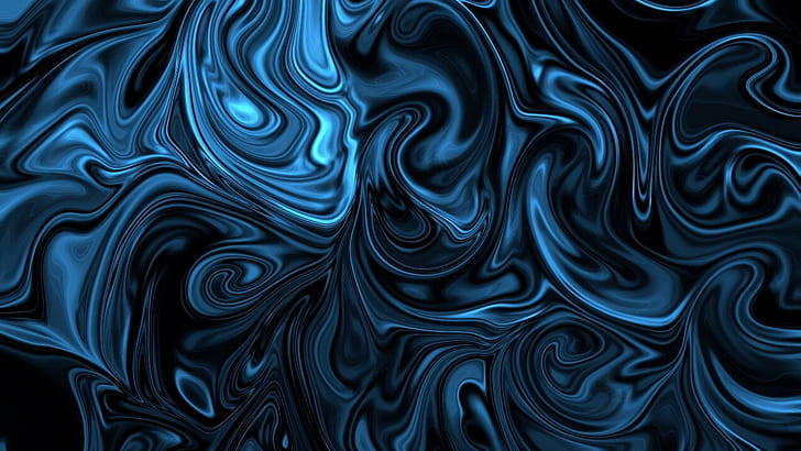 Abstract, Blue, Swirl