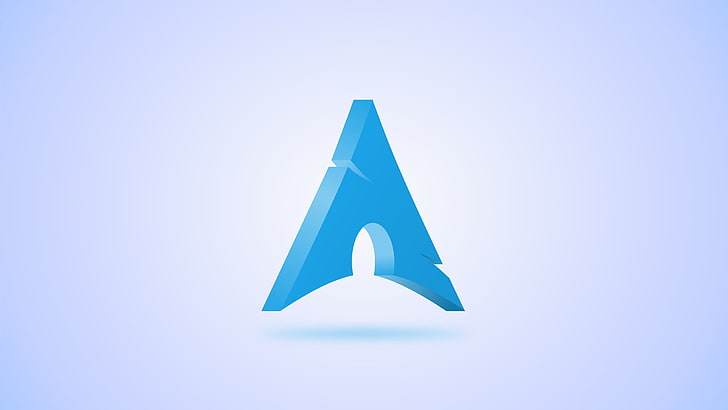 Archlinux, lbdesign, blue, studio shot, no people, colored background, HD wallpaper