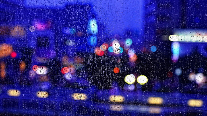 light, window glass, rainimg, rainy day, raindrops, darkness, HD wallpaper