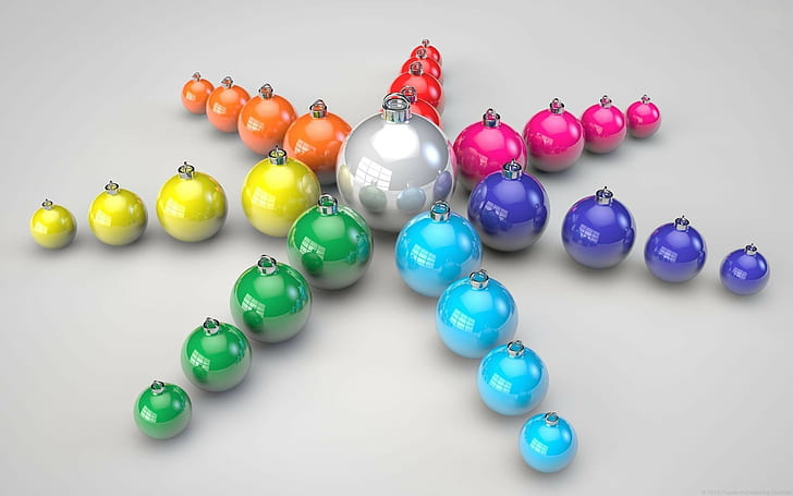 Christmas ornaments, HD wallpaper