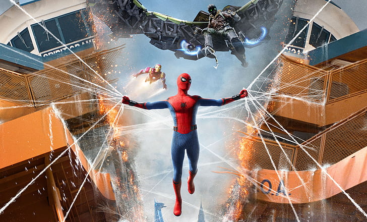 spiderman homecoming, 2017 movies, tom holland, 4k, hd, 5k, HD wallpaper