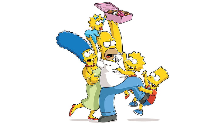 The Simpsons, Bart Simpson, Homer Simpson, Lisa Simpson, Maggie Simpson